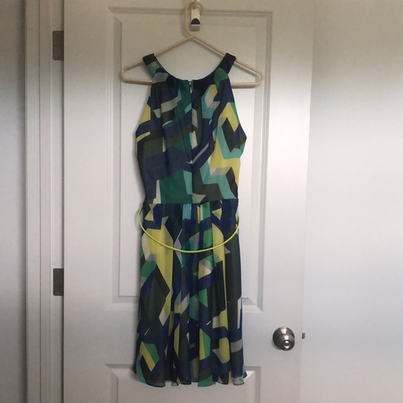 Donna Ricco A line dress w/belt - Picture 3 of 8